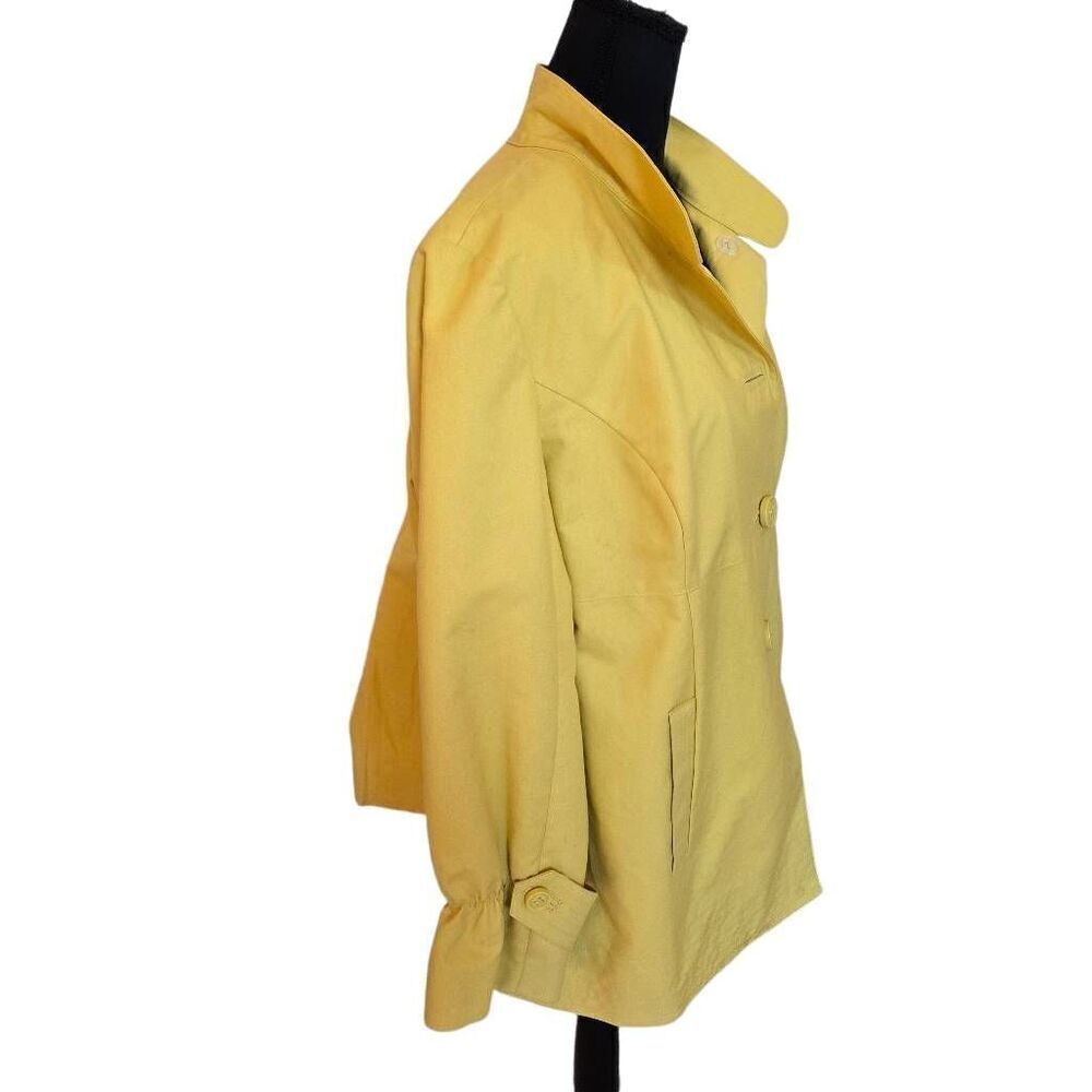 Talbots Womens Fully Lined Button Front Mac Coat … - image 2